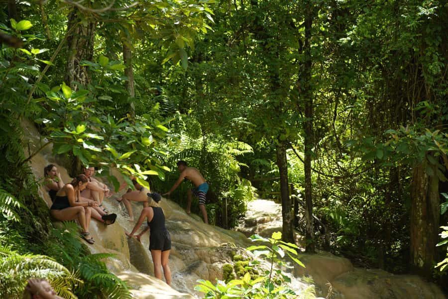 Chiang Mai: Bua Thong Sticky Waterfall & Huge Cave & Buffet - Forest Hike to Nam Phu Chet Si Seven-Color Fountain