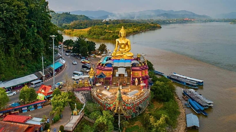 Chiang Mai: Chiang Rai Temples, Golden Triangle & Boat Tour - Wat Rong Khun, Baan Dam Museum, and Wat Rong Suea Ten: Three Temples With Three Moods
