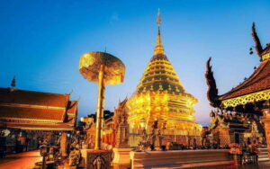 Chiang Mai: Doi Suthep and Wat Pha Lat Temple Evening Tour - The White Temple and Blue Temple details: when Chiang Mai goes modern
