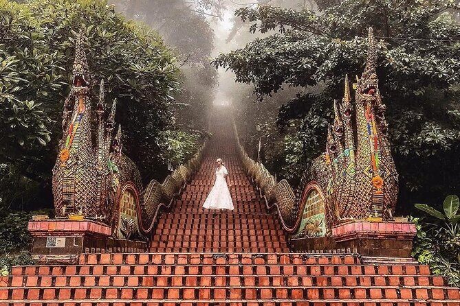 Chiang Mai Doi Suthep Temple and Sticky Waterfall Tour (Private & All-Inclusive) - Wat Phra That Doi Suthep: blessing, wrist tying, and hilltop altitude