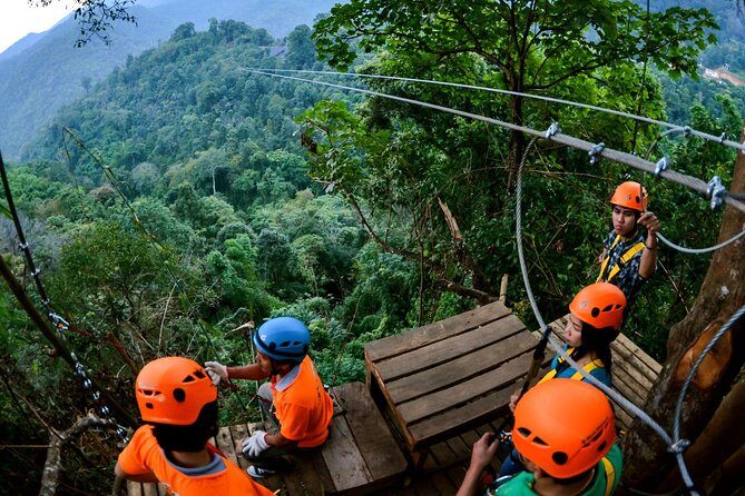 Skyline Jungle Zipline Adventure – Chiang Mai - Ziplines, skybridges, abseil, and the big swing: what each part really means