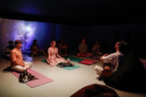 Sound Healing Festival in Chiang Mai - The 360° sound-bath dome: singing bowls + cosmic visuals