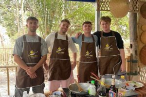 Team Aim Thai Cooking School (#1 Cooking Class in Chiang Mai) - The Open-Air Kitchen Setup and the One-Wok Rule