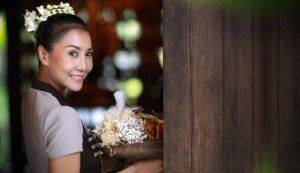 Traditional Thai Massage at award winning Fah Lanna Spa - Old City branch - Before the massage: herbal drink, consultation, and getting changed